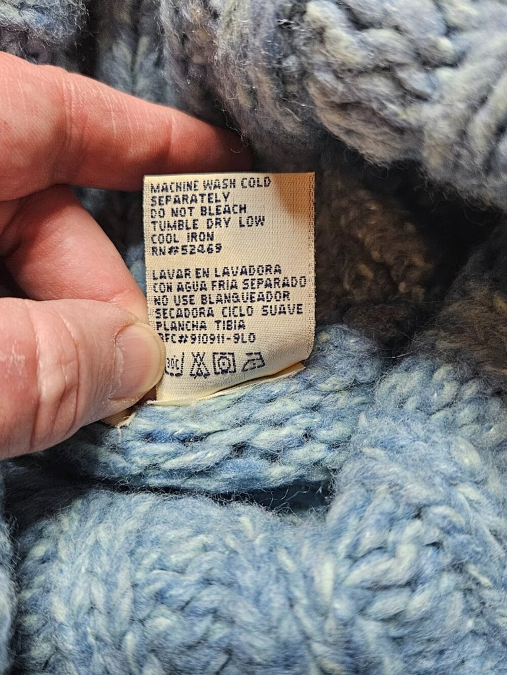 Faded Glory cowl neck wool blend sweater - size Large - Picture 3 of 8